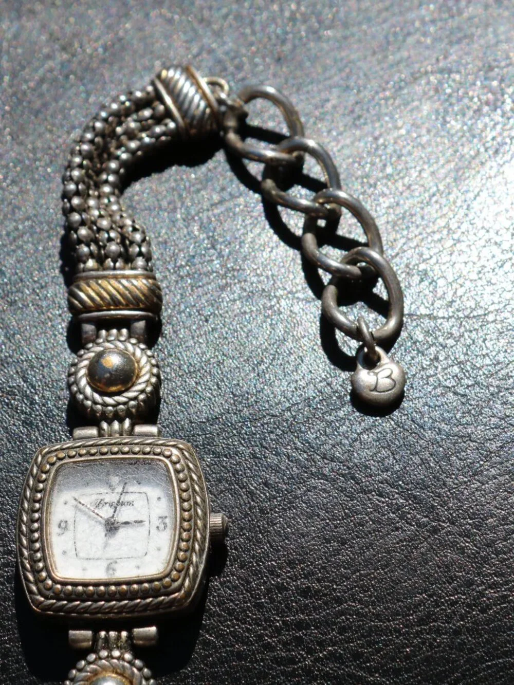 Brighton Tuscany Two Tone Gold & Silver Toggle Wrist Watch